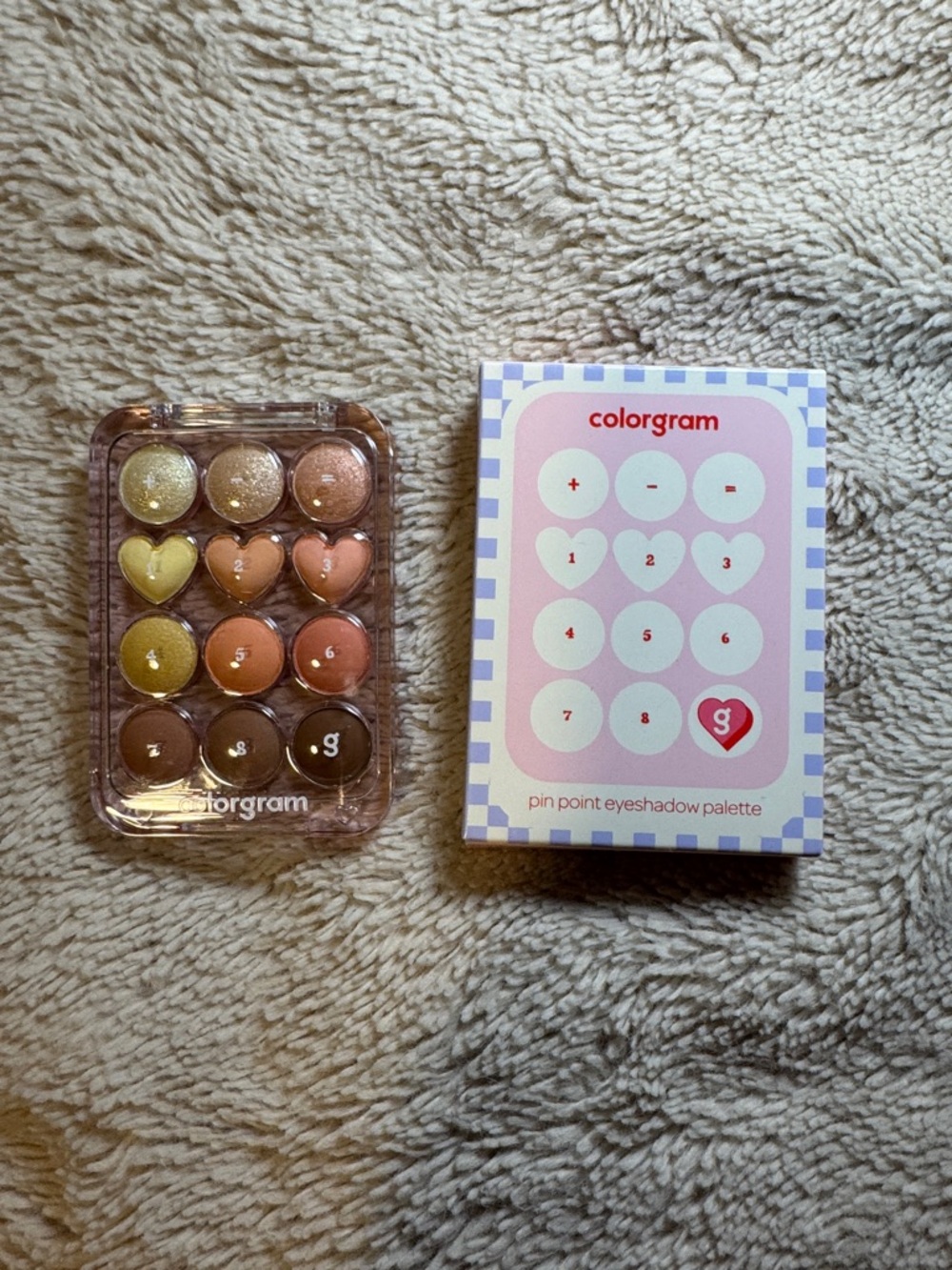 Colorgram Pin Point Eyeshadow Palette, specifically variant #05 Blossom + Coral